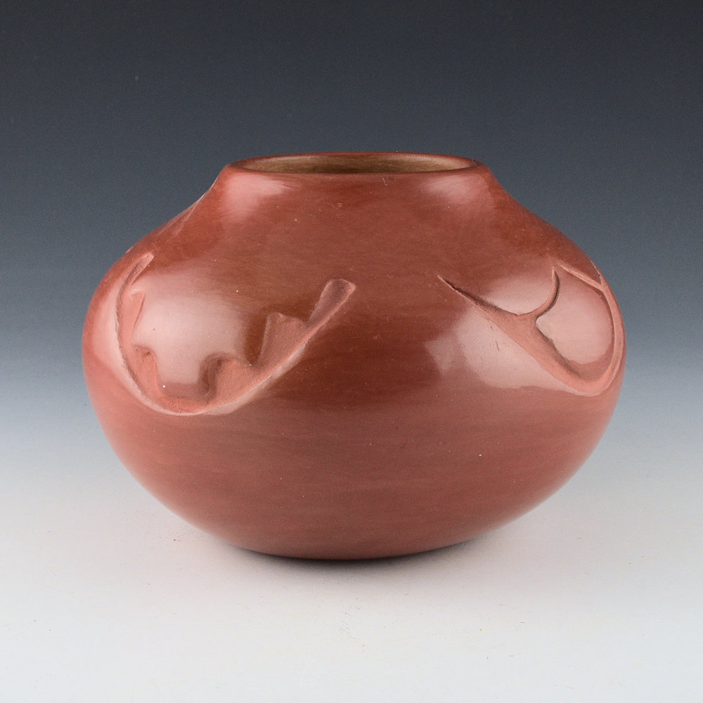 Gonzales, Rose - Red Jar with Cloud Designs (1960s) - Image 2