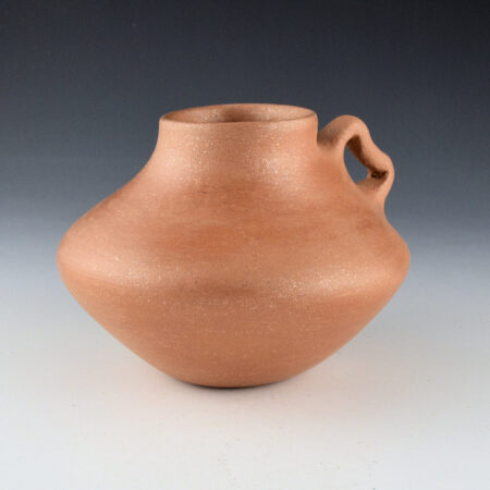 Naranjo, Rose - Micaceous Jar with Handle (1980s)
