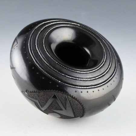 Alternative view of Sanchez, Russell  - Infinity Rim Bowl with Heartline Bear and Cloud Designs