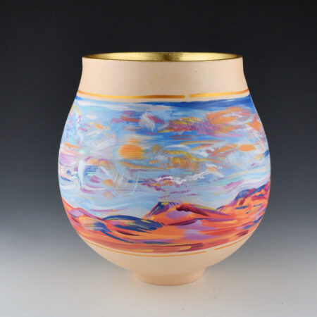 Alternative view of Romero, Santiago - "Sunset on the Mesas" Tall Jar