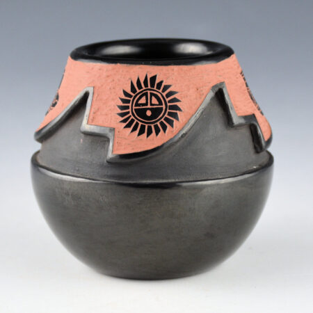Alternative view of Tapia, Tom - Carved Jar with Pottery and Sun Designs (1990s)