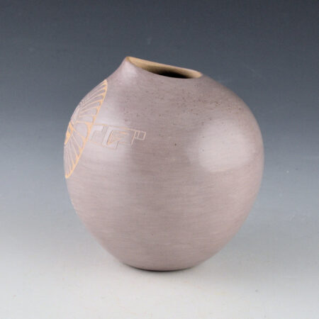 Alternative view of Youvella, Wallace - Mauve Jar with Tewa Sun (1990s)