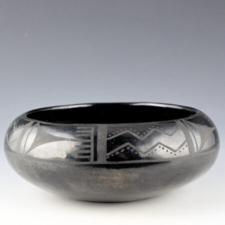 Martinez, Anna - Wide Bowl with River and Rain Designs (1920s)