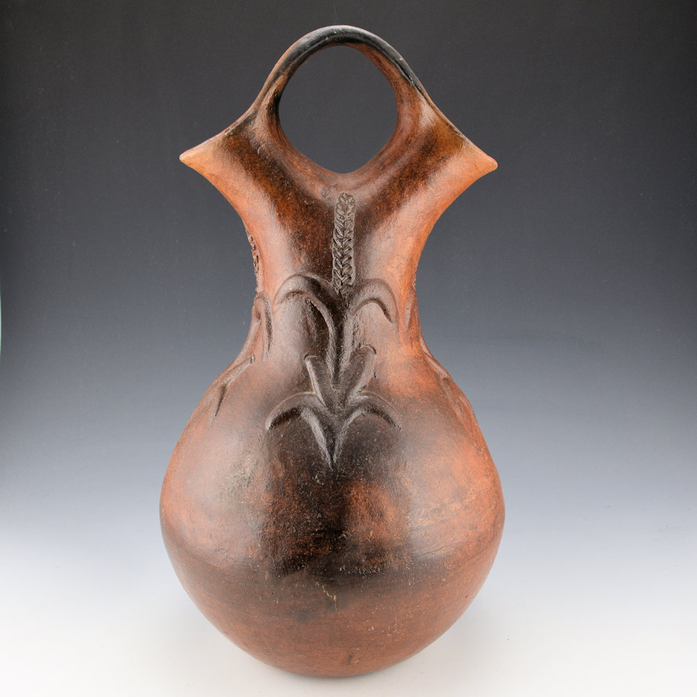 Manygoats, Betty - 14" Tall Wedding Vase with Corn Plants