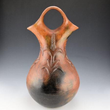 Alternative view of Manygoats, Betty - 14" Tall Wedding Vase with Corn Plants