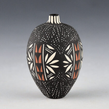 Alternative view of Chino, Brian - Mini Fine-line Jar with Plant Designs (1990's)