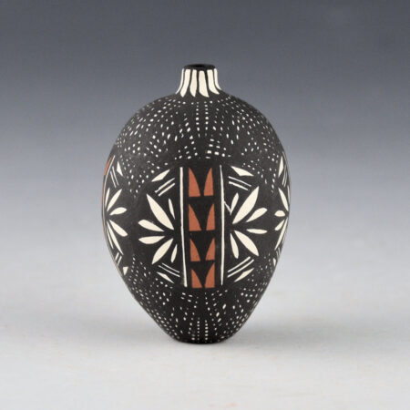 Chino, Brian - Mini Fine-line Jar with Plant Designs (1990's)