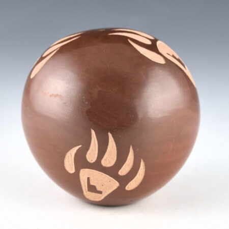 Alternative view of Nieto, Christine - Brown Seedpot with Five Bear Paws