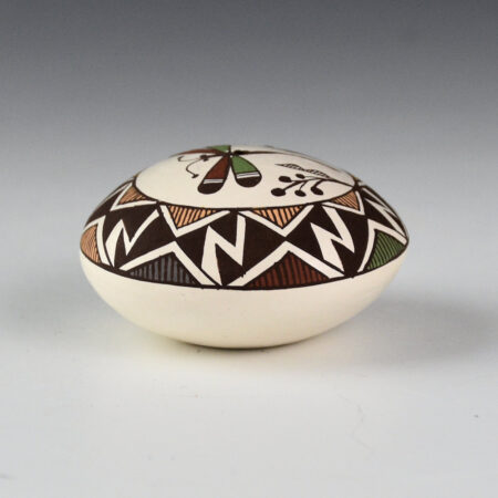 Alternative view of Lewis-Garcia, Diane - Polychrome Seedpot with Dragonfly and Lightning