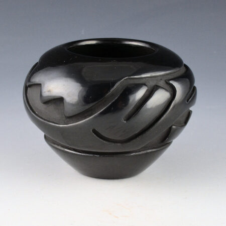 Alternative view of Chavarria, Denise - Black Bowl with Lightning and Cloud Designs