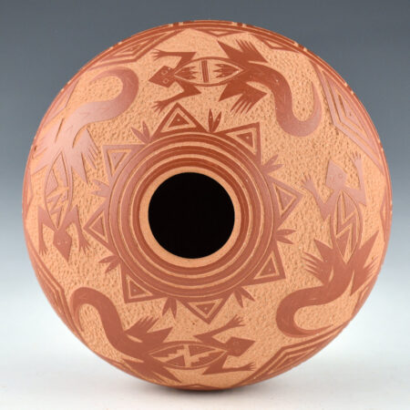 Alternative view of Daubs, Dennis - Bowl with Four Mimbres Lizards (1980s)