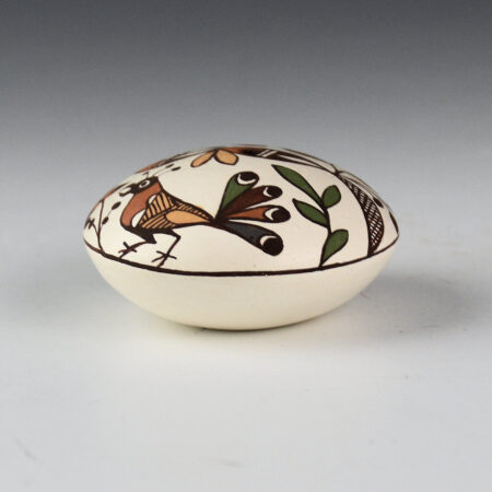 Alternative view of Lewis-Garcia, Diane - Polychrome Seedpot with Parrot and Plants