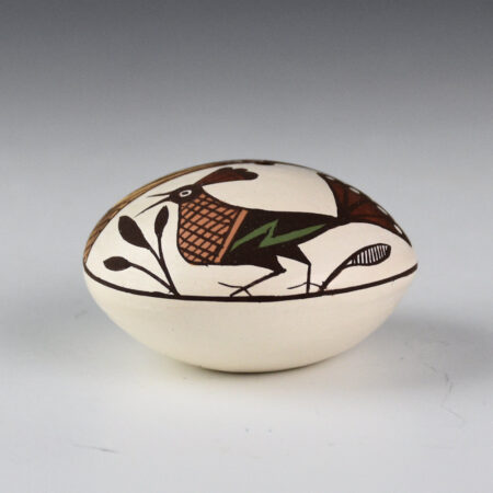 Alternative view of Lewis-Garcia, Diane - Polychrome Seedpot with Colorful Bird and Butterfly Wings