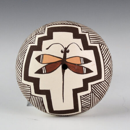 Lewis-Garcia, Diane - Polychrome Seedpot with Dragonfly and Star