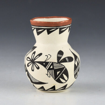 Alternative view of Lewis-Garcia, Diane - Water Jar with Mimbres Bee, Quail, and Grasshopper