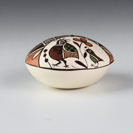 Alternative view of Lewis-Garcia, Diane - Polychrome Seedpot with Parrot and Quail