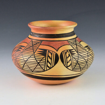 Alternative view of Nampeyo, Elva Tewaguna - Jar with Bat Wing Design (1970s)