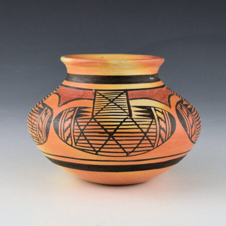 Nampeyo, Elva Tewaguna - Jar with Bat Wing Design (1970s)