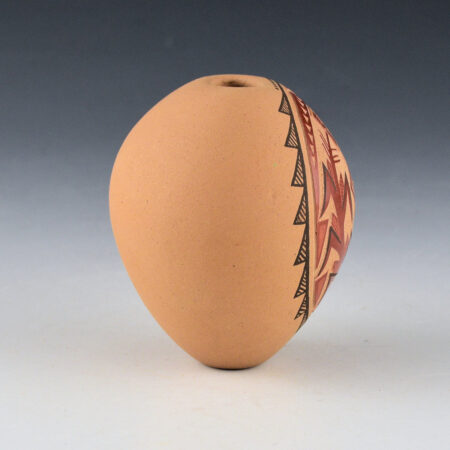 Alternative view of Fragua, Glendora - Oval Bowl with Corn and Rain Designs (1980s)