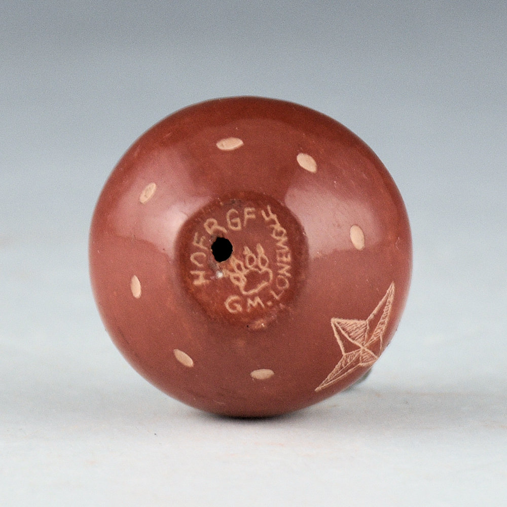 Lonewolf, Greg - "Mimbres Snake and Lizards" Seedpot (1990s) - Image 5