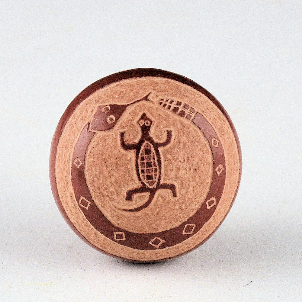 Lonewolf, Greg - "Mimbres Snake and Lizards" Seedpot (1990s) - Image 4