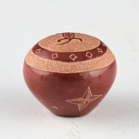 Alternative view of Lonewolf, Greg - "Mimbres Snake and Lizards" Seedpot (1990s)