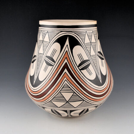 Alternative view of Naha, Helen "Featherwoman" - 7" Tall Jar with Star and Rainbow Designs (1980s)