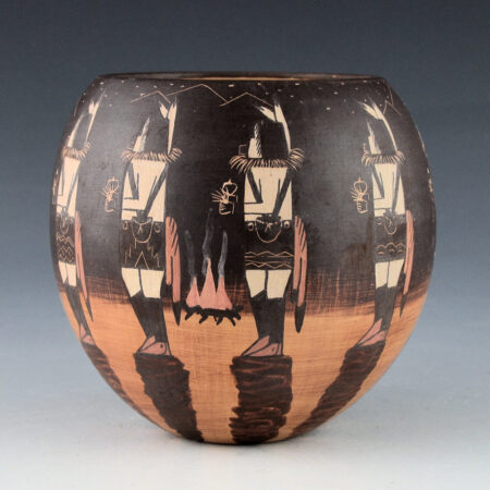 Sahmie, Ida - "Night Chant" Bowl with 10 Figures (2000)