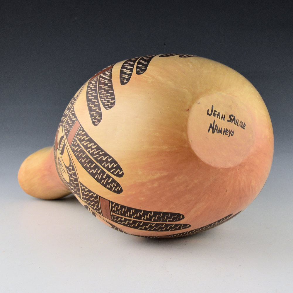 Sahme, Jean - 10" Tall Wedding Vase with Bird Wing Migrations (1990s) - Image 5