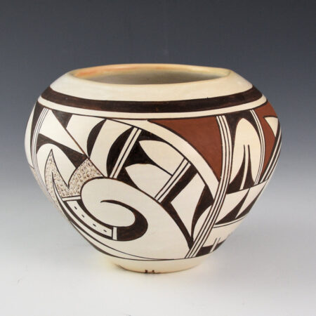 Navasie, Joy "Frogwoman" - Bowl with Swirling Birds (1980s)