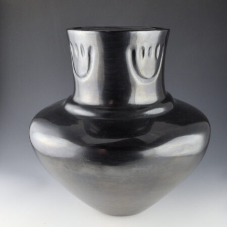 Tafoya, LuAnn & Daryl Whitegeese - 13" Tall Rainbow Ridge Water Jar with Bear Paws (2022)