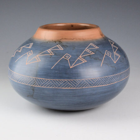 Alternative view of Soler, Lucho - Blue Jar with Stylized Birds