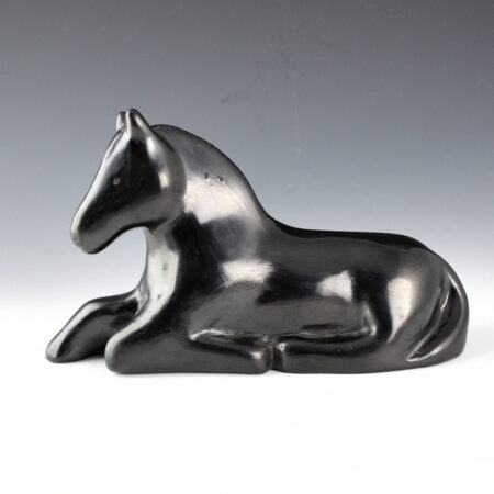 Alternative view of Naranjo, Maria I. - Black Fired Clay Horse (1950s)