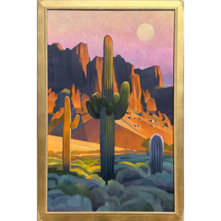 Molnar, Marcia - "Under the Superstitions - Study" Oil on Board (16 x 10)