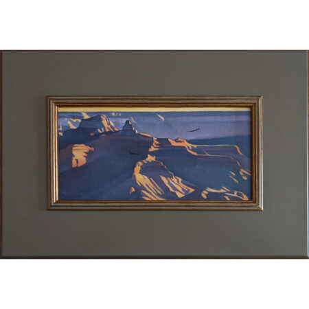 Alternative view of Molnar, Marcia - "Morning Show" Oil on Board (6 x 12)