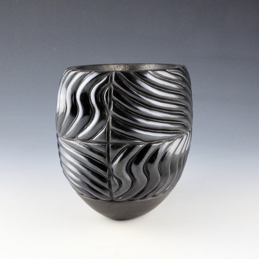 Youngblood, Nancy -Four Direction Oval Bowl with 72 Carved Sections - Image 4