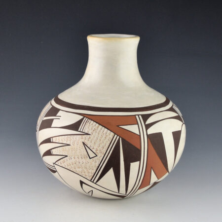 Navasie, Natelle - Long Neck Jar with Hopi Birds and Bird Wings