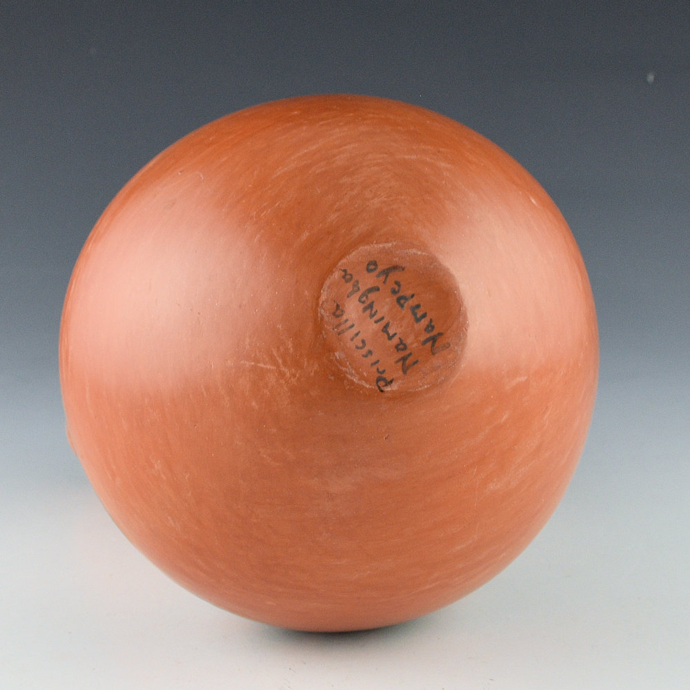 Nampeyo, Priscilla Namingha - Red Wedding Vase with Blackbird Migration Design (1980s) - Image 5