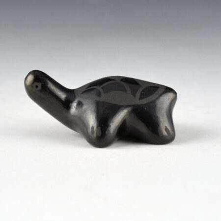 Alternative view of Tapia, Ramona - Clay Turtle with Cloud Designs (1980s)