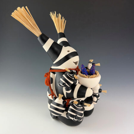 Alternative view of Chitto, Randall - Turtle Storyteller with Four Kids and Bowl of Blue Corn