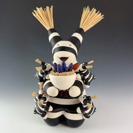 Chitto, Randall - Turtle Storyteller with Four Kids and Bowl of Blue Corn