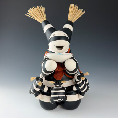 Chitto, Randall - Turtle Storyteller with Three Kids and Bowl of Turquoise