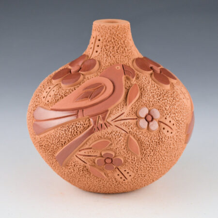 Alternative view of Garcia, Tammy - Red Jar with Three Parrots and Flowers