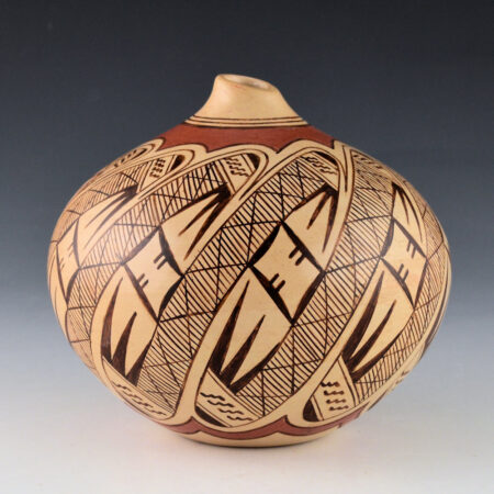 Alternative view of Nampeyo, Tonita - Jar with Migration Pattern with 20 Bird Wings (1980s)