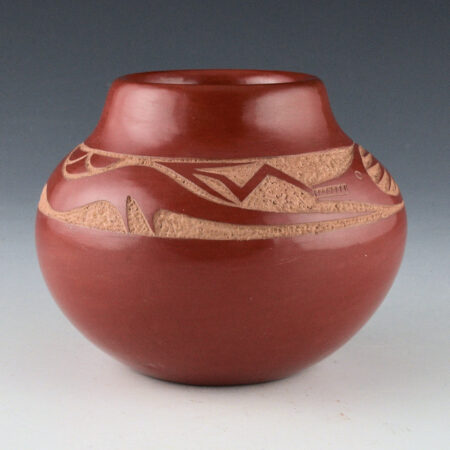 Alternative view of Da, Tony - Red Jar with Avanyu (1970-71)