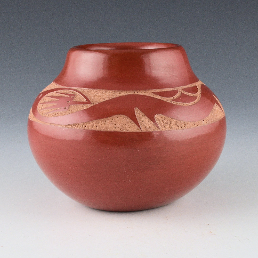 Da, Tony - Red Jar with Avanyu (1970-71) - Image 4