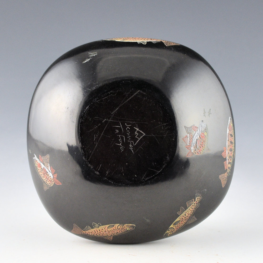 Tafoya, Jennifer - "Bears" Seedpot with Bears and Trout - Image 6