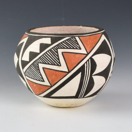 Lewis, Lucy - Bowl with Rain, Lightning and Plant Designs (1980s)