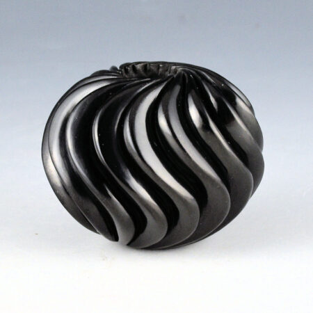 Youngblood, Nancy - Small 16 Rib "S" Swirl Melon Bowl (1981)