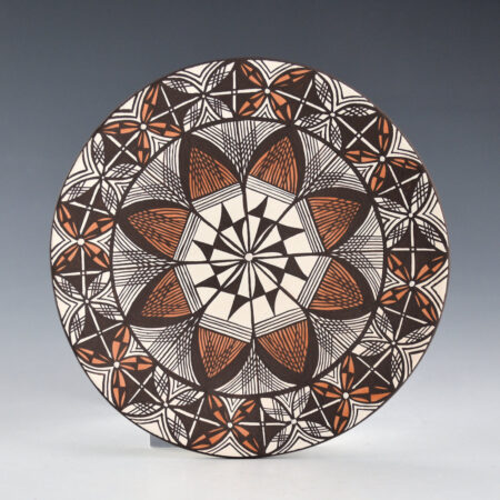 Sanchez, Alisha - Multi-Color Plate with Flower Design and Two Butterflies